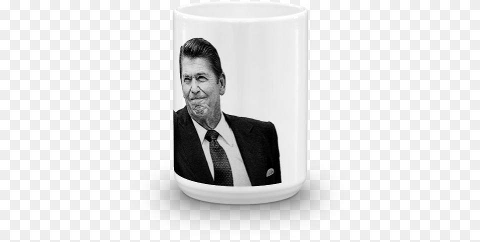 President Ronald Reagan Flipping The Bird Mug Ronald Reagan, Accessories, Photography, Formal Wear, Tie Png Image