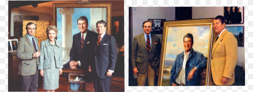 President Ronald Reagan Presidential Portrait Of Ronald Reagan, Suit, Jacket, Coat, Clothing Png