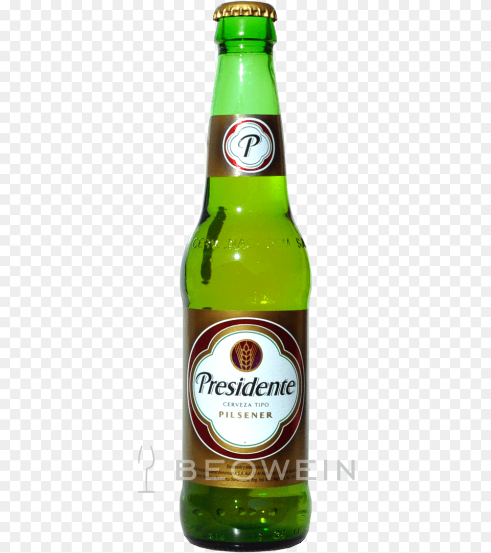 Presidente Pilsener 0355 L Presidente Beer, Alcohol, Beer Bottle, Beverage, Bottle Png Image