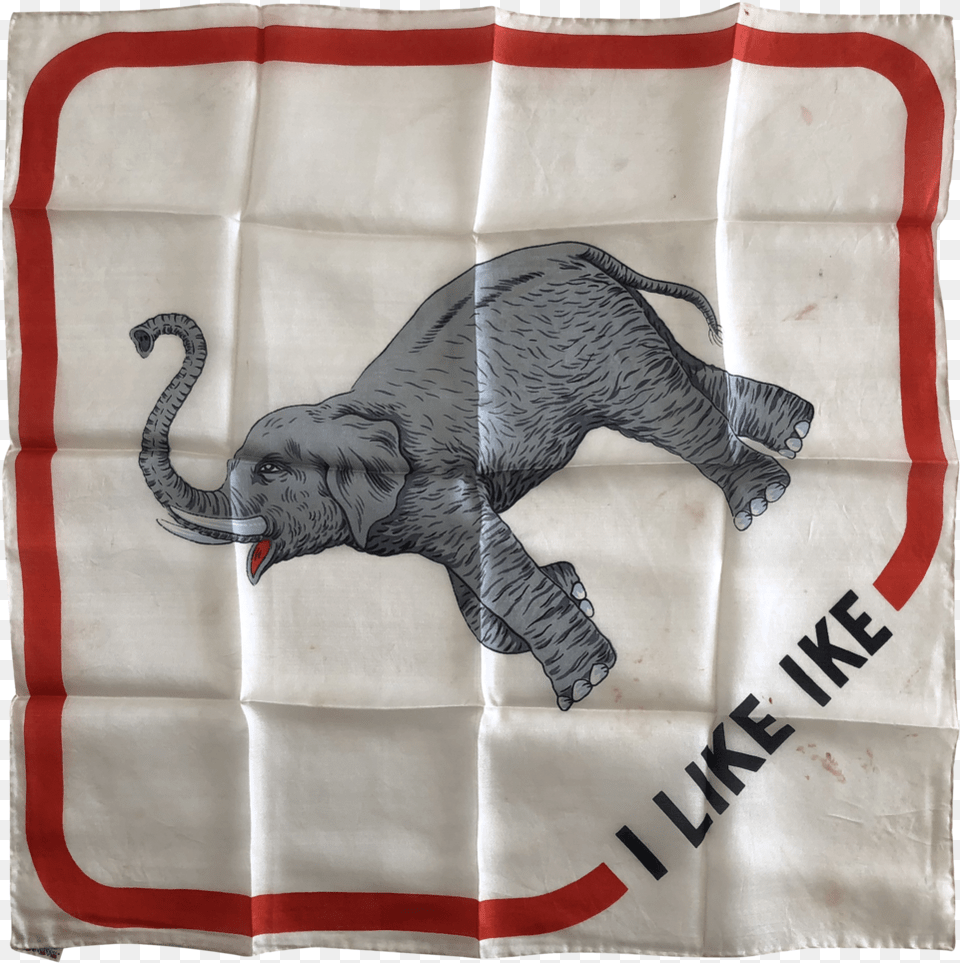 Presidential Eisenhower Handkerchief I Like Ike Indian Elephant, Animal, Mammal, Wildlife Free Transparent Png