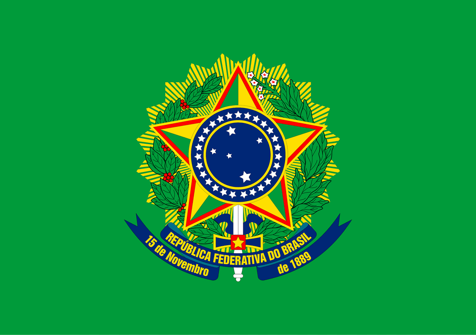 Presidential Standard Of Brazil Clipart, Emblem, Logo, Symbol Png