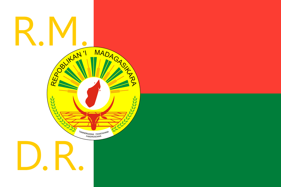 Presidential Standard Of Madagascar 1998 2002 Clipart, Logo, Gold Png