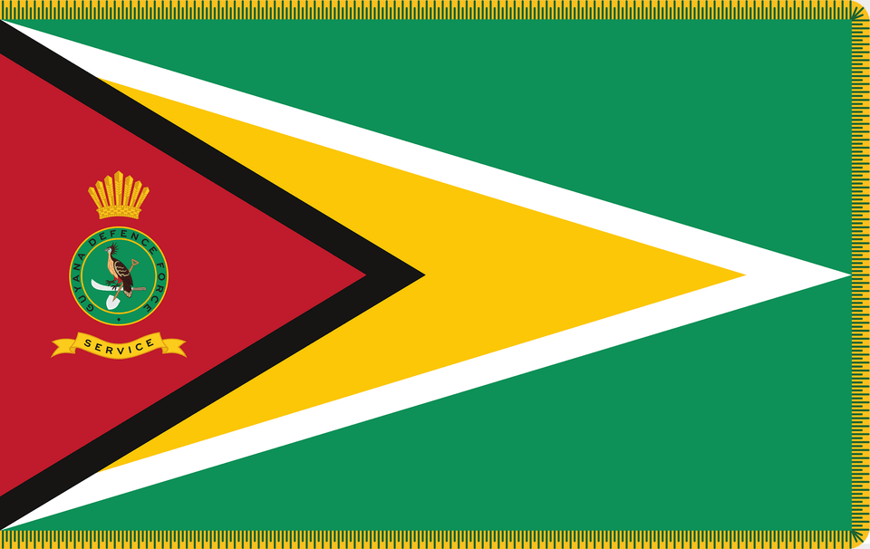 Presidential State Colour Of The Guyana Defence Force Clipart, Triangle Free Png Download