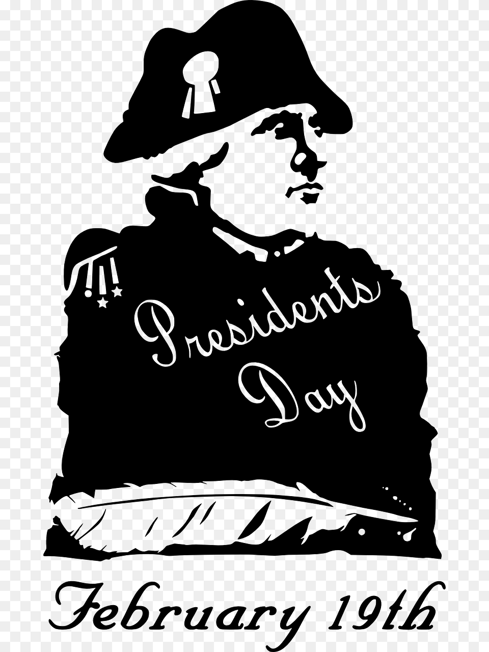 Presidents Day Clip Art, Gray Free Png