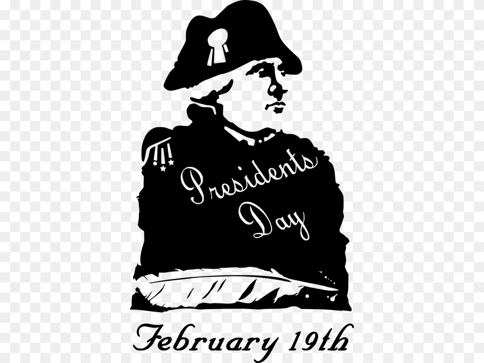 Presidents Day Clip Art, Gray Png Image