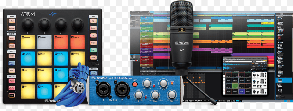 Presonus Atom Producer Lab, Microphone, Electrical Device, Room, Studio Png Image