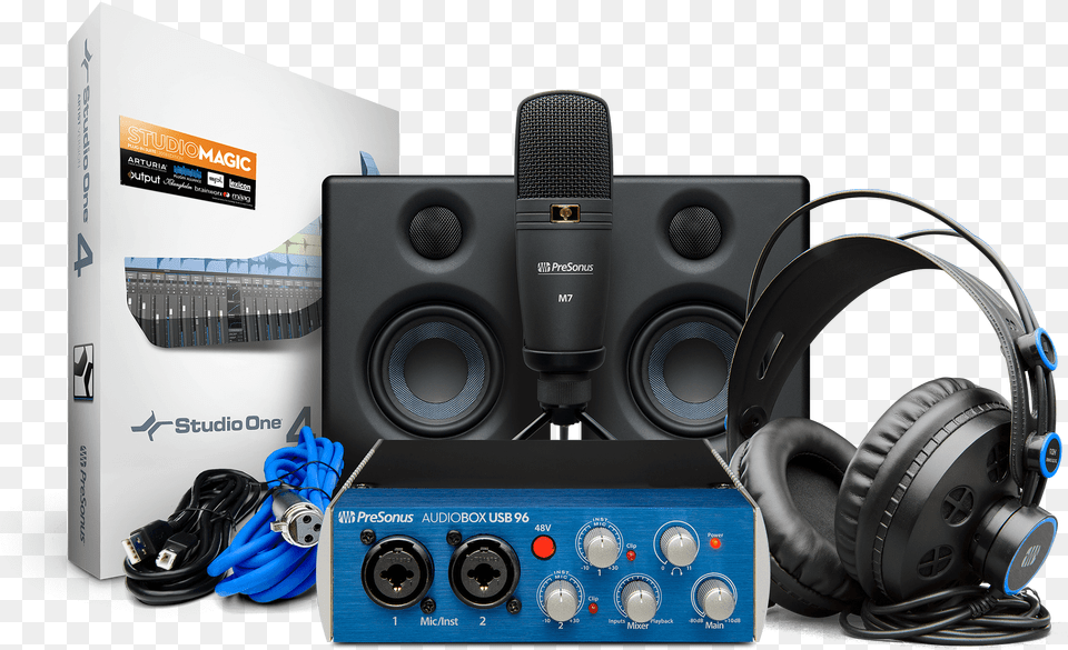 Presonus Audiobox Studio Ultimate Bundle, Electronics, Speaker, Headphones, Electrical Device Png Image