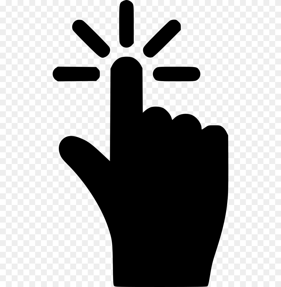 Press Button Touch Index Pointer Cursor Finger Point Click Button Icon, Clothing, Glove, Stencil, Body Part Png Image