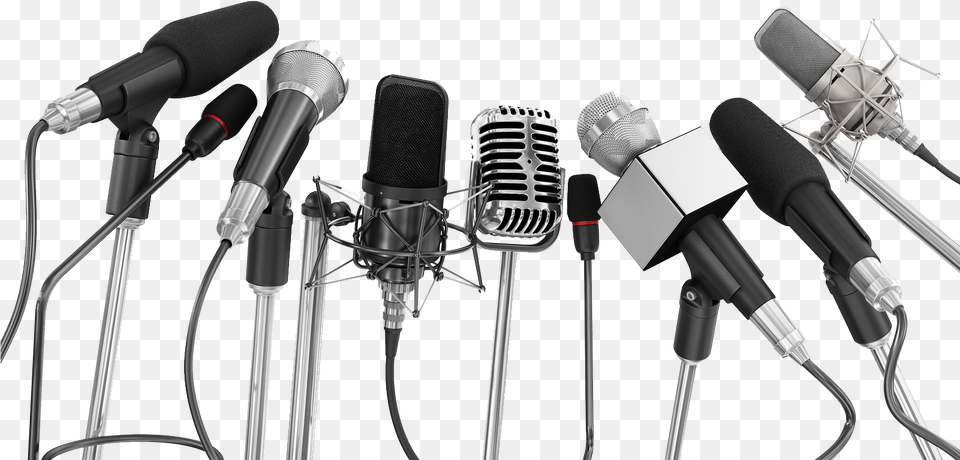 Press Conference Clipart Press Conference Mics, Electrical Device, Microphone Png