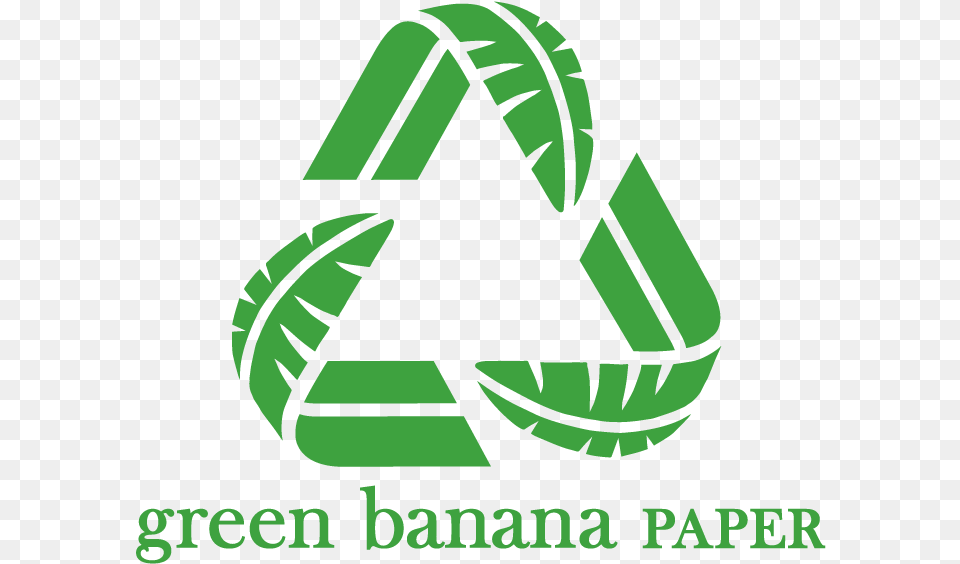 Press Kit Green Banana Paper Eco Friendly Logos Transparent, Recycling Symbol, Symbol Free Png Download
