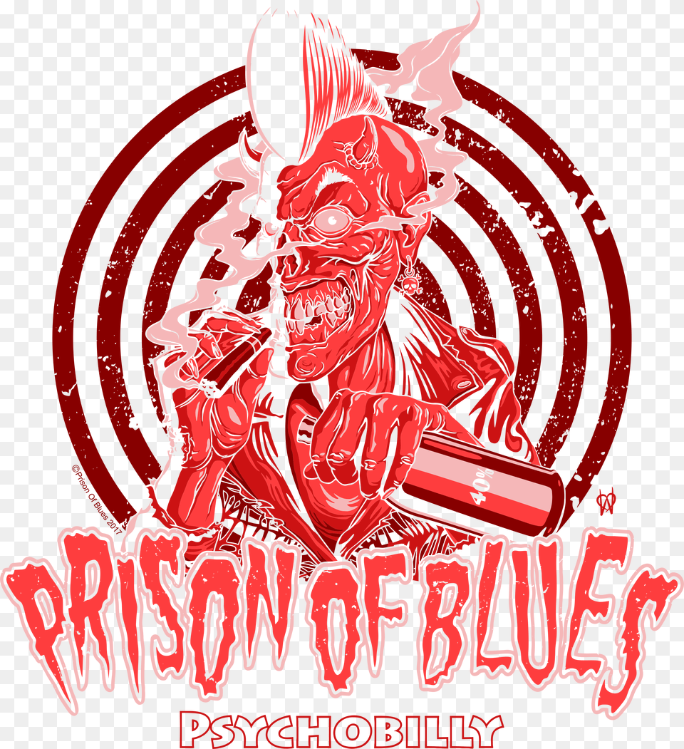 Press Releases Prison Of Blues Psychobilly, Food, Sweets, Face, Head Png