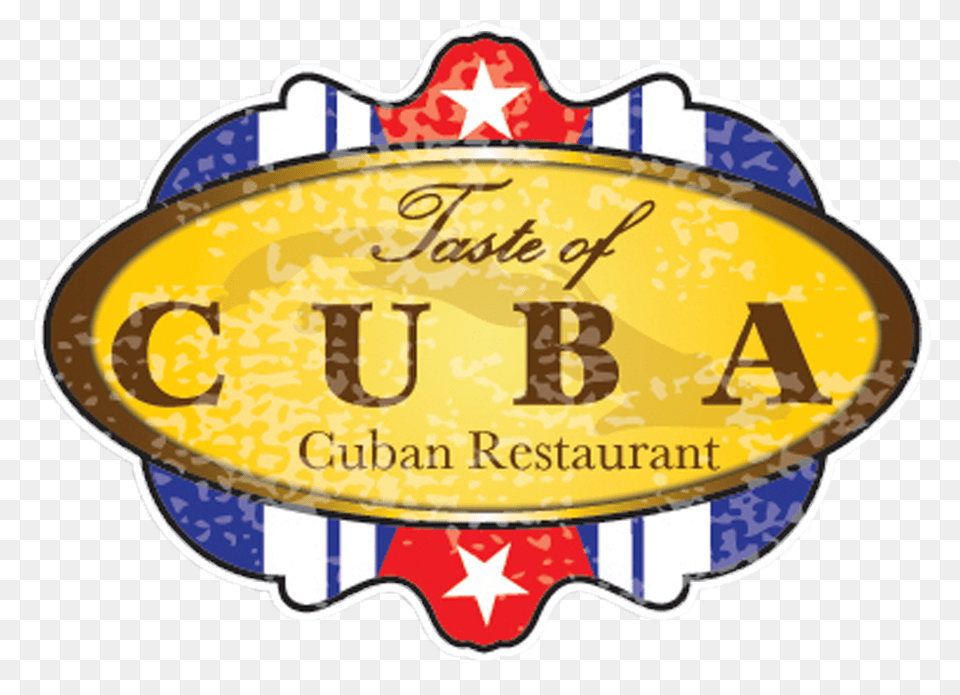 Press Taste Of Cuba, Badge, Logo, Symbol, Text Png