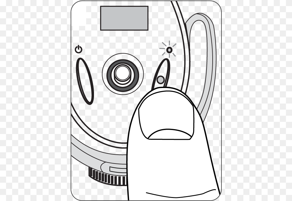 Press The Record Button To Begin Recording Line Art, Device, Appliance, Electrical Device Free Png Download