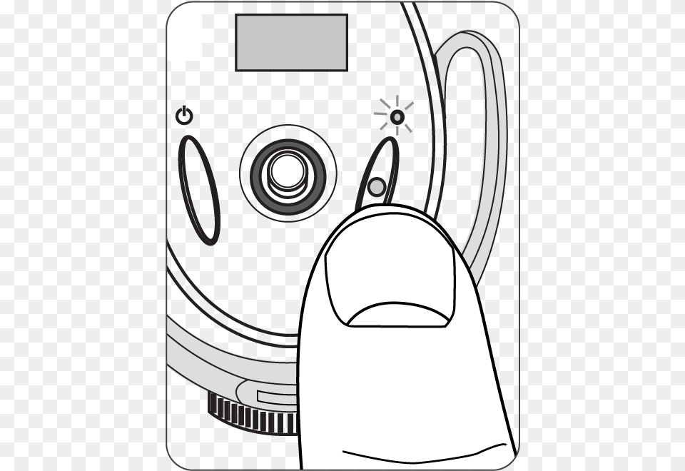Press The Record Button To Begin Recording Line Art, Device, Appliance, Electrical Device Png Image