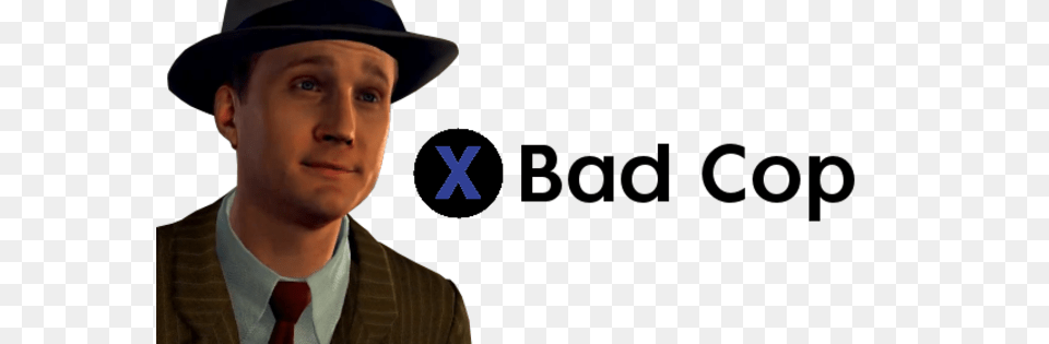 Press X To Bad Cop L A Noire Doubt Press X To Doubt Know, Accessories, Tie, Hat, Formal Wear Free Png