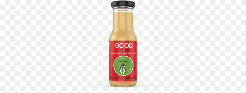 Pressed Himalayan Apple Juice 200 Ml The Good Juicery Glass Bottle, Beverage, Food, Ketchup Free Transparent Png