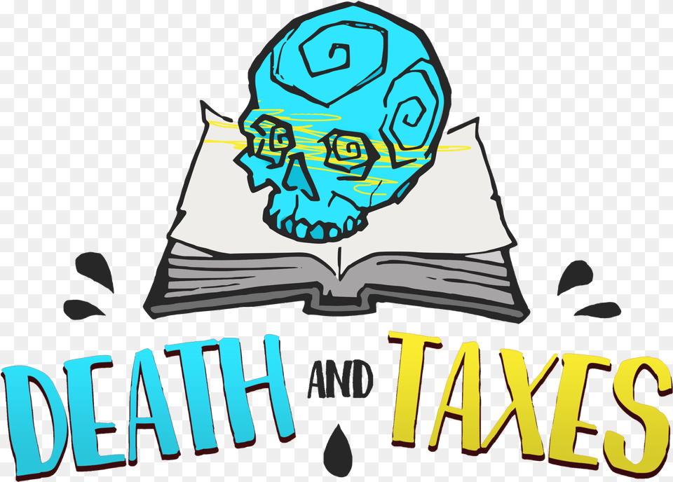 Presskit U2014 Death And Taxes Game Death And Taxes Logo, Book, Publication, Person, Reading Png