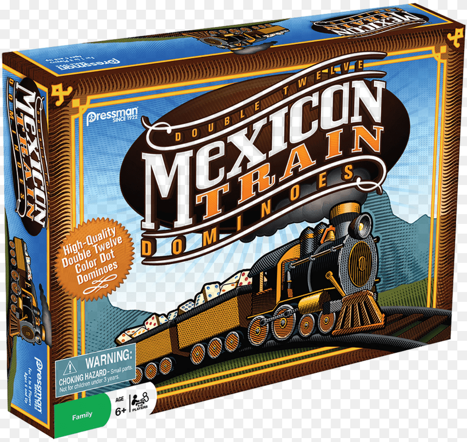 Pressman Mexican Train Dominoes, Treasure, Machine, Wheel, Railway Free Png Download