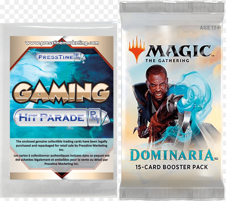 Presstine Hit Parade Magic The Gathering Dominaria Magic The Gathering Dominaria Booster Pack, Advertisement, Poster, Adult, Male Png