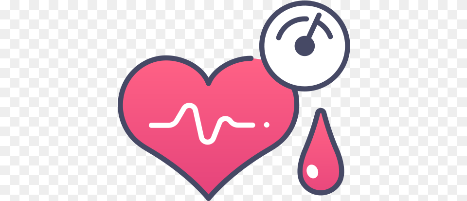 Pressure Hypertension Medical Health Blood Diseases Icon, Heart, Smoke Pipe Free Png