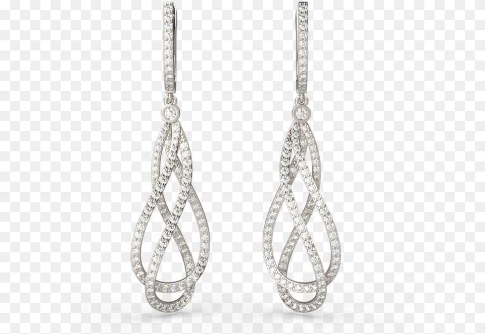 Prestige Intertwined Diamond Earrings Download Earrings, Accessories, Earring, Gemstone, Jewelry Png