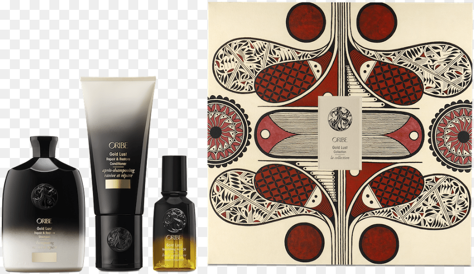 Pretty Beautiful Oribe Gold Lust Collection, Bottle, Lotion, Cosmetics, Perfume Png Image