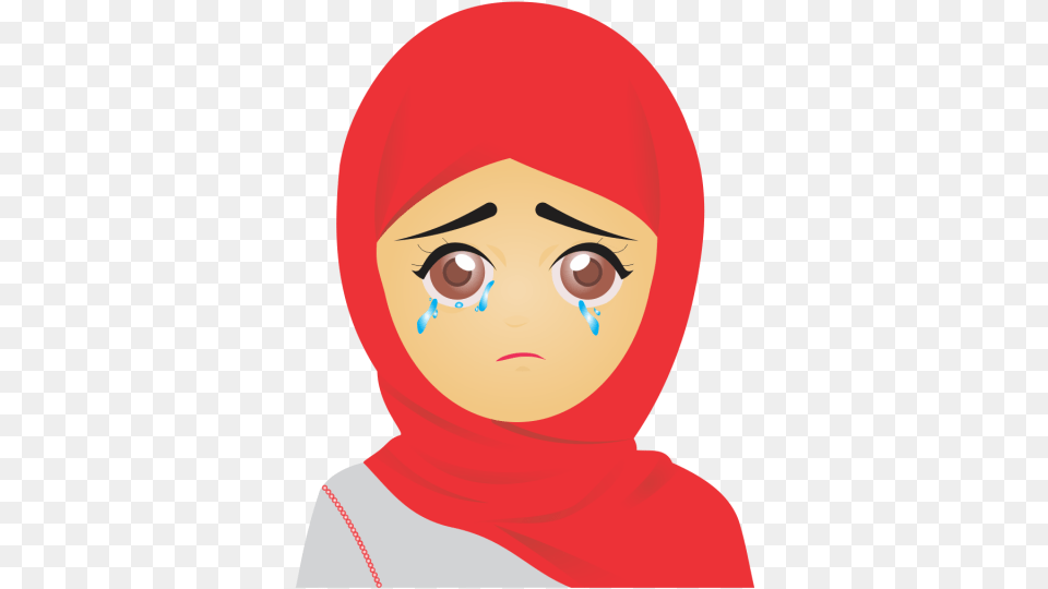 Pretty Clipart Emoji Muslim Transparent, Clothing, Hood, Adult, Person Png