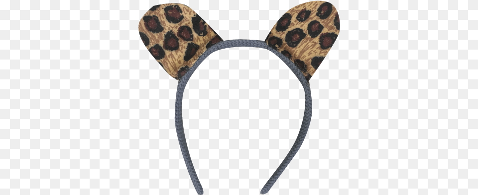 Pretty Disturbia Leopard Print Ears Handmade Headband Accessory Headpiece, Clothing, Hat, Appliance, Blow Dryer Free Png