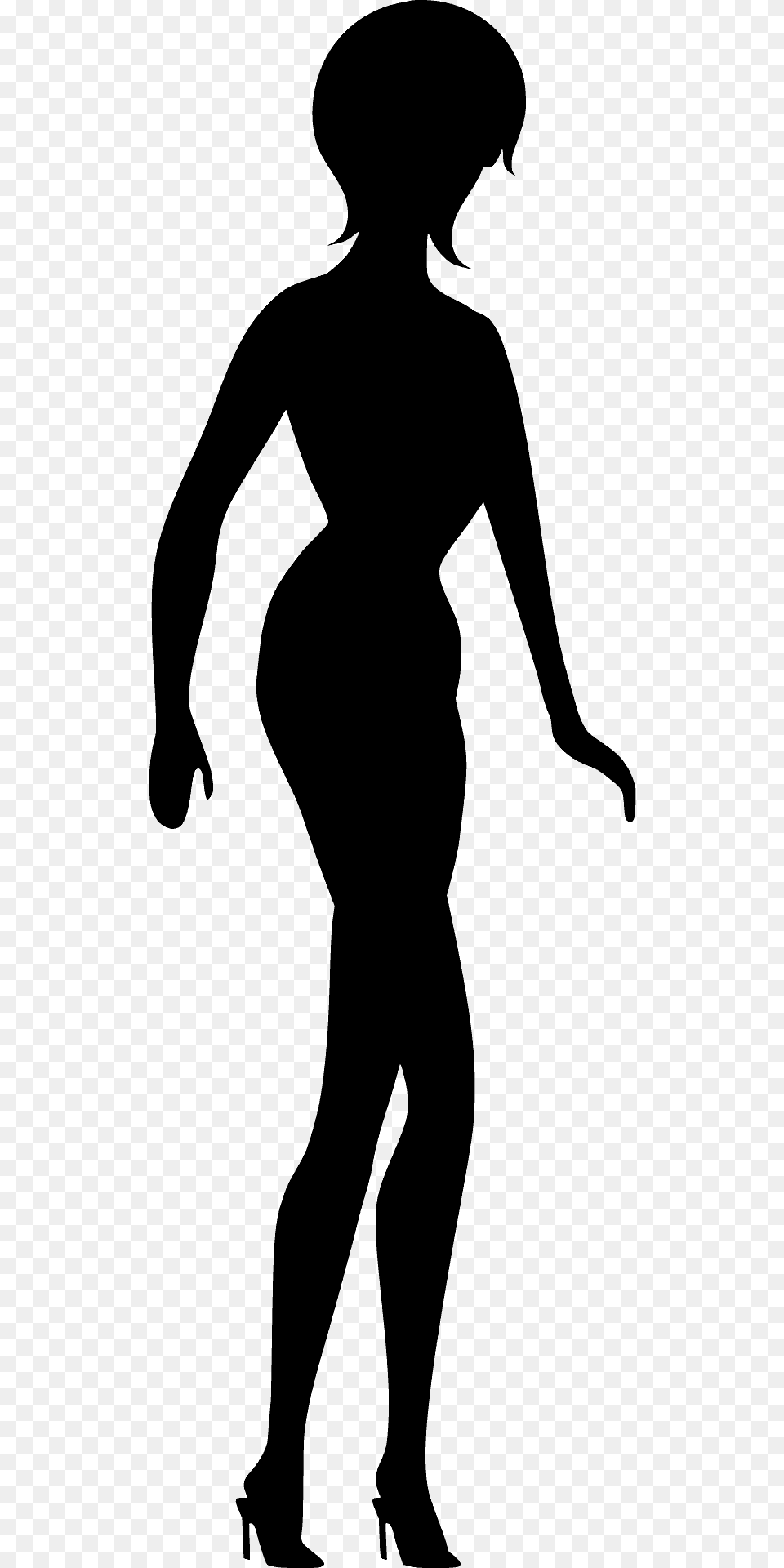 Pretty Girl In Swimsuit Silhouette, Person, Clothing, Footwear, Head Png Image