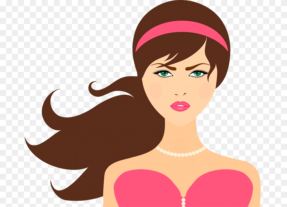 Pretty Girl Portrait Clipart, Adult, Face, Female, Head Free Transparent Png