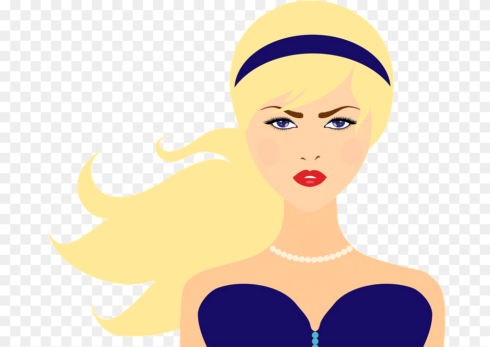 Pretty Girl Portrait Clipart, Cap, Clothing, Hat, Adult Free Png Download