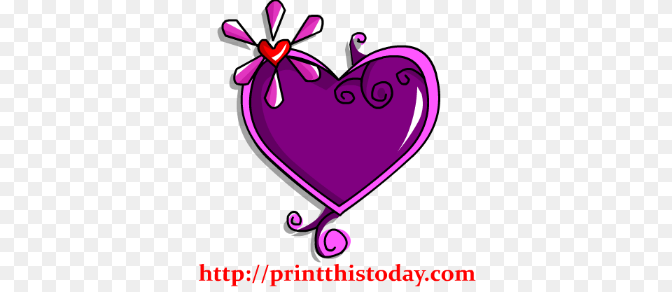 Pretty Hearts Clipart, Purple, Heart, Art, Graphics Png