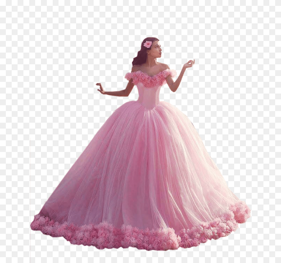 Pretty In Pink Puffy Blue Quinceanera Dresses, Clothing, Dress, Gown, Fashion Png Image