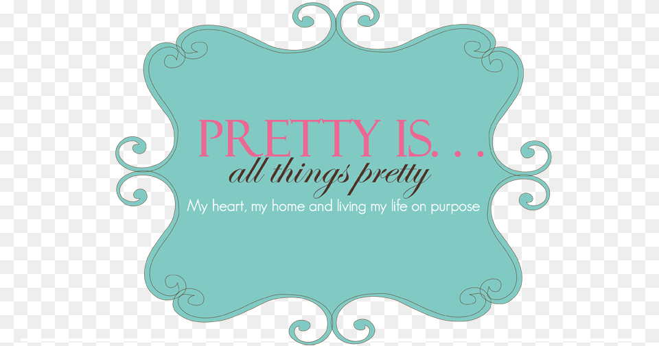 Pretty Is Calligraphy, Turquoise, Text Free Png