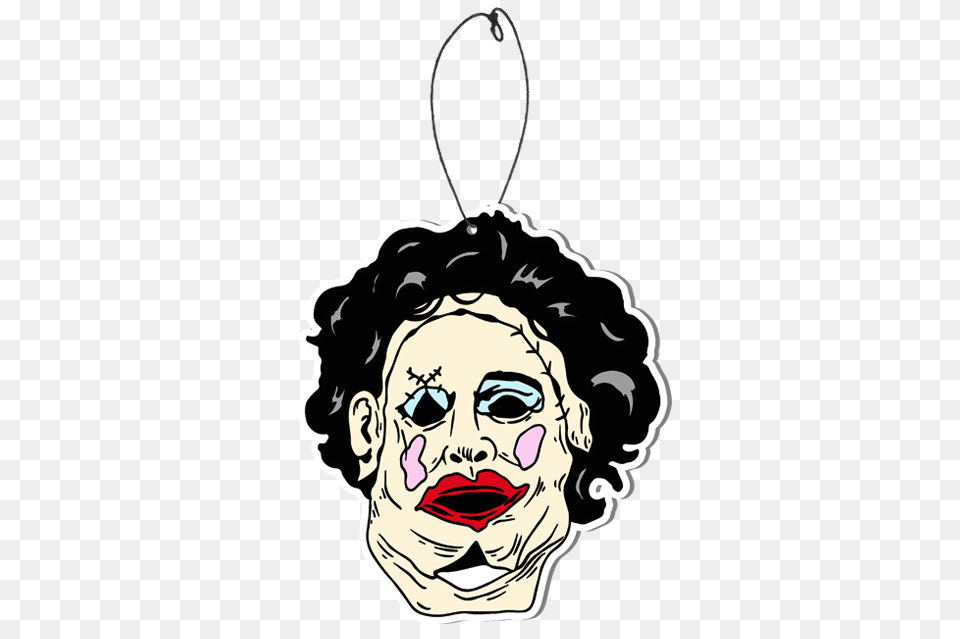 Pretty Leatherface Mask Scare Freshener, Accessories, Jewelry, Earring, Person Free Png