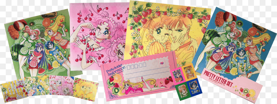Pretty Letter Set Sailor Moon Manga, Envelope, Greeting Card, Mail, Baby Png Image