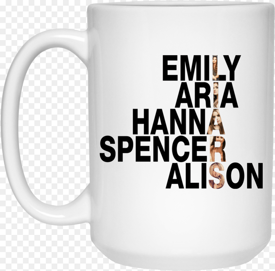 Pretty Little Liars Beer Stein, Cup, Person, Beverage, Coffee Free Transparent Png