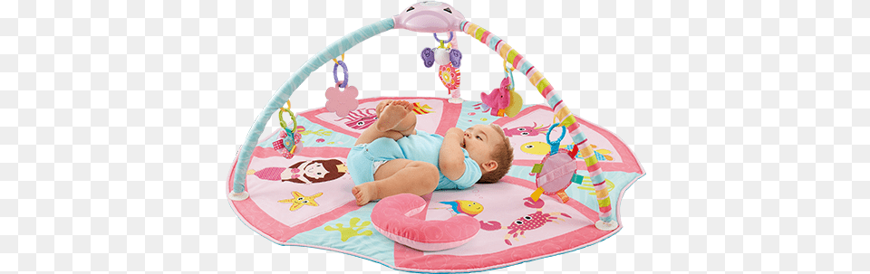 Pretty Pink Playgym N Projector Baby Toys, Person, Furniture Free Png Download