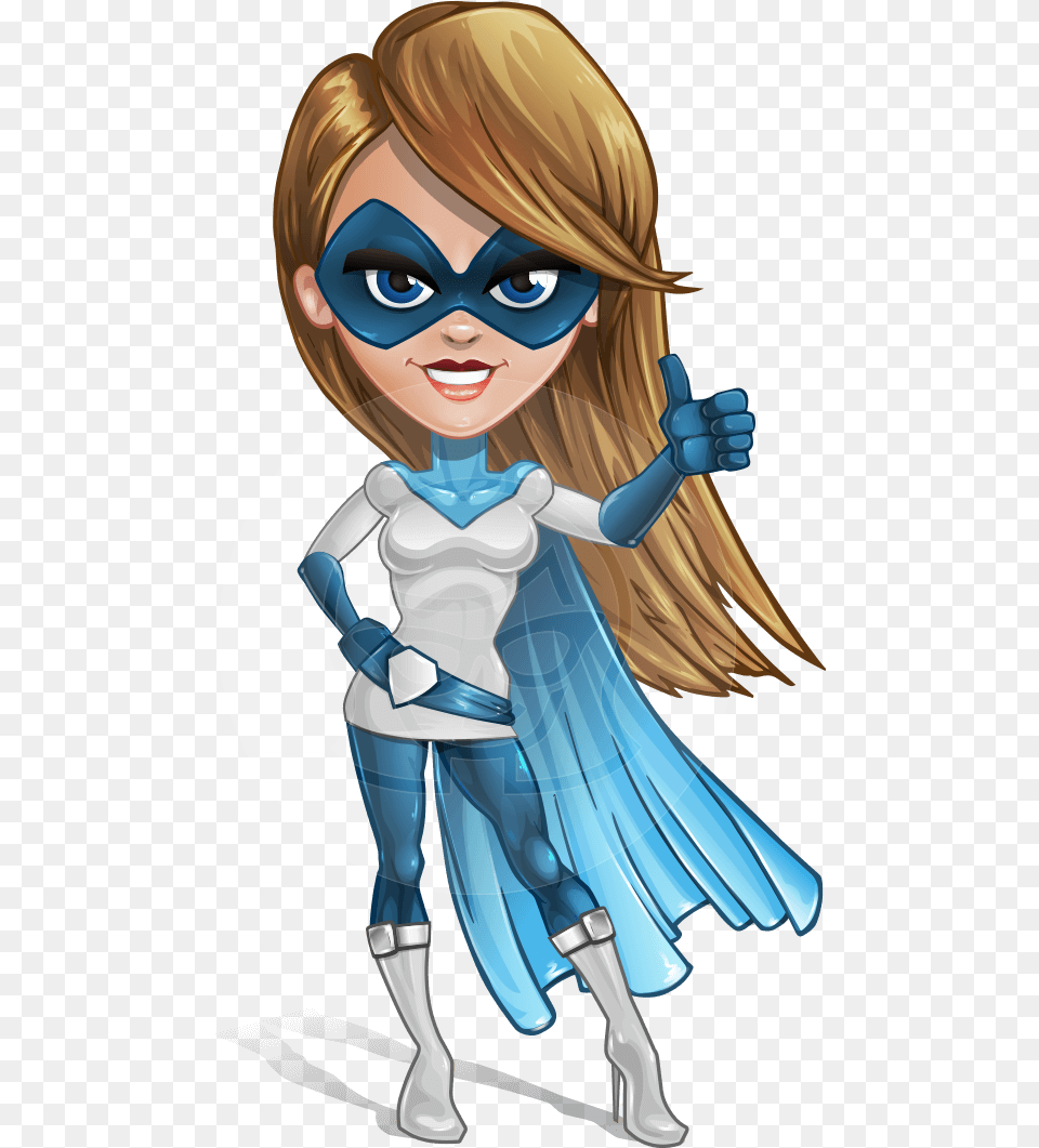 Pretty Superhero Woman Cartoon Vector Character Aka Made Up Superheroes Cartoon, Book, Comics, Publication, Adult Free Transparent Png