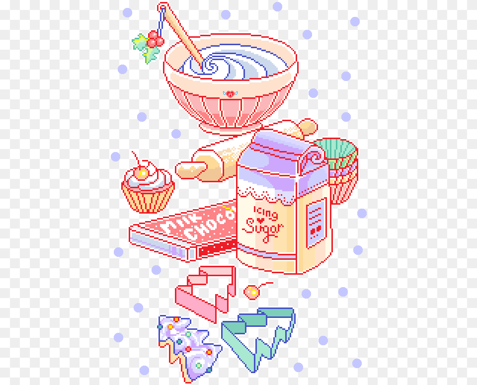 Pretty Things Pixel Art, Cream, Dessert, Food, Ice Cream Free Transparent Png