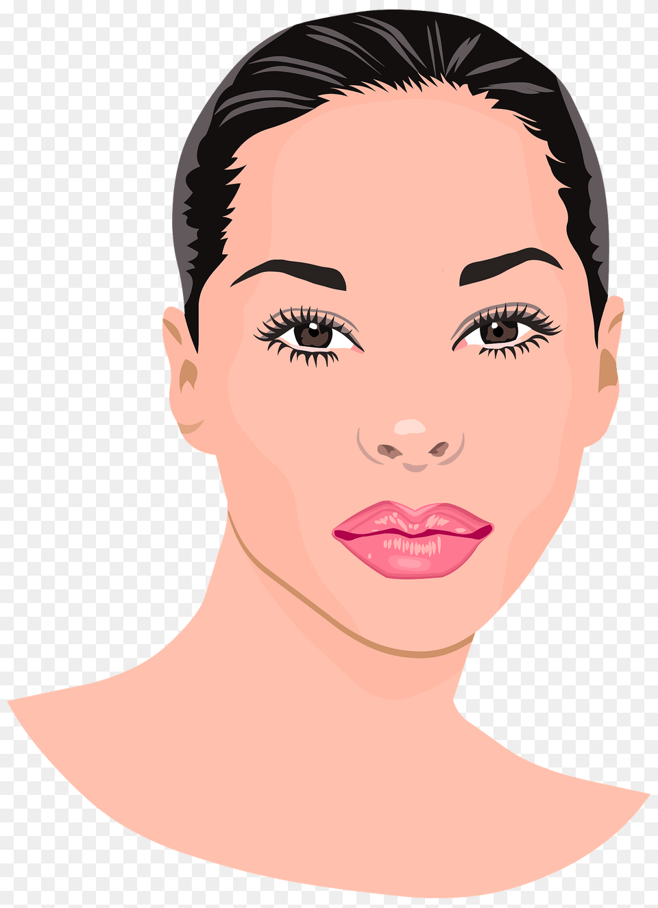 Pretty Young Lady Portrait Clipart, Adult, Photography, Person, Neck Free Png