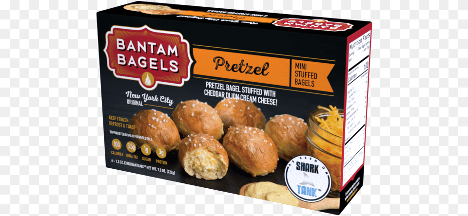 Pretzel Bantam Bagels Bagels Stuffed French Toast Mini, Bread, Bun, Food, Burger Free Transparent Png