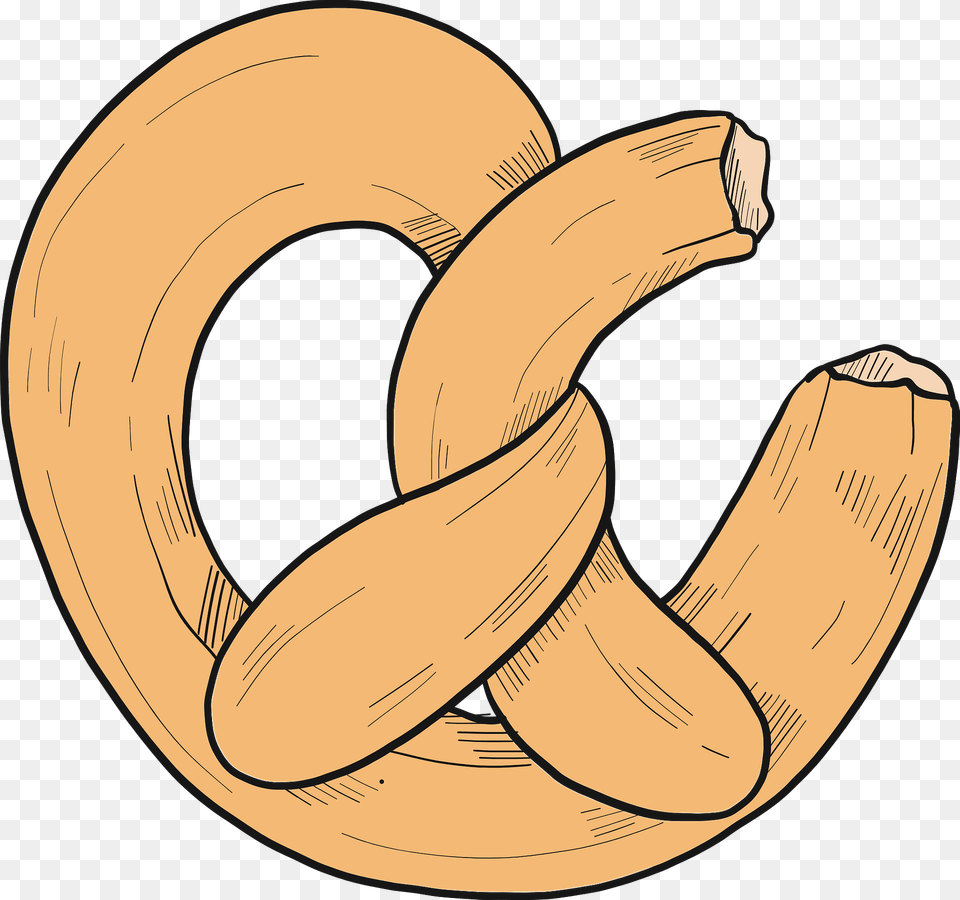 Pretzel Clipart, Banana, Food, Fruit, Plant Png