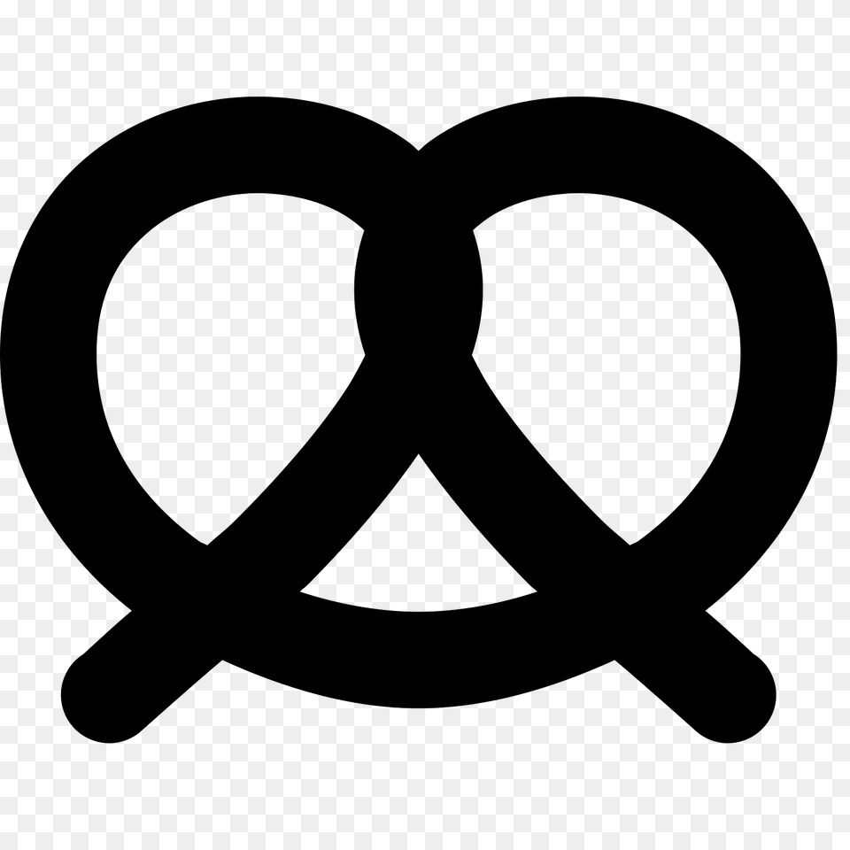 Pretzel Icon, Gray Free Transparent Png