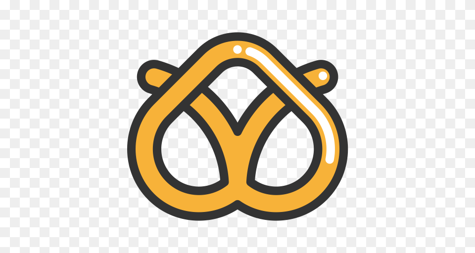 Pretzel Pretzels Cookies Icon With And Vector Format, Accessories, Goggles, Ammunition, Grenade Free Png