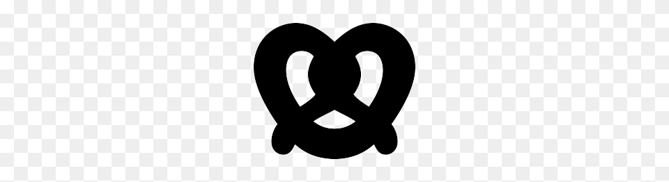 Pretzel Silhouette Cricut Silhouette Clip, Alphabet, Ampersand, Symbol, Text Png Image