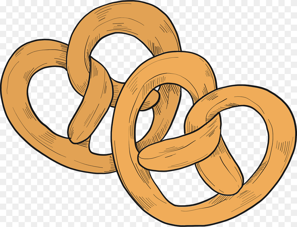 Pretzels Clipart, Knot, Food, Pretzel Png