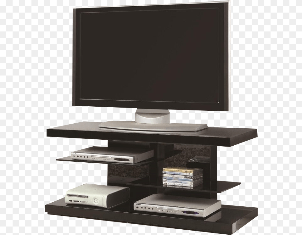 Prev Coaster Black Chic And Glossy Tv Console, Computer Hardware, Electronics, Hardware, Monitor Png Image