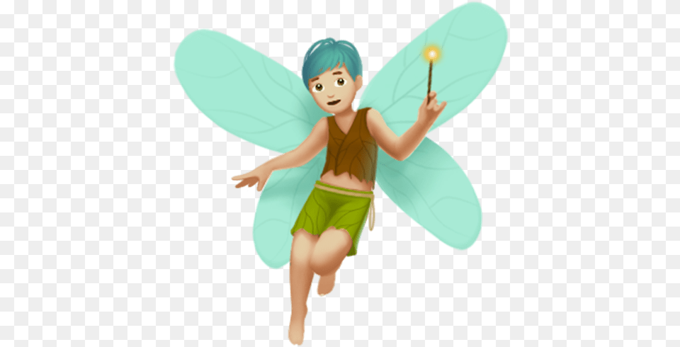 Prev Male Fairy Emoji, Baby, Person, Face, Head Png Image