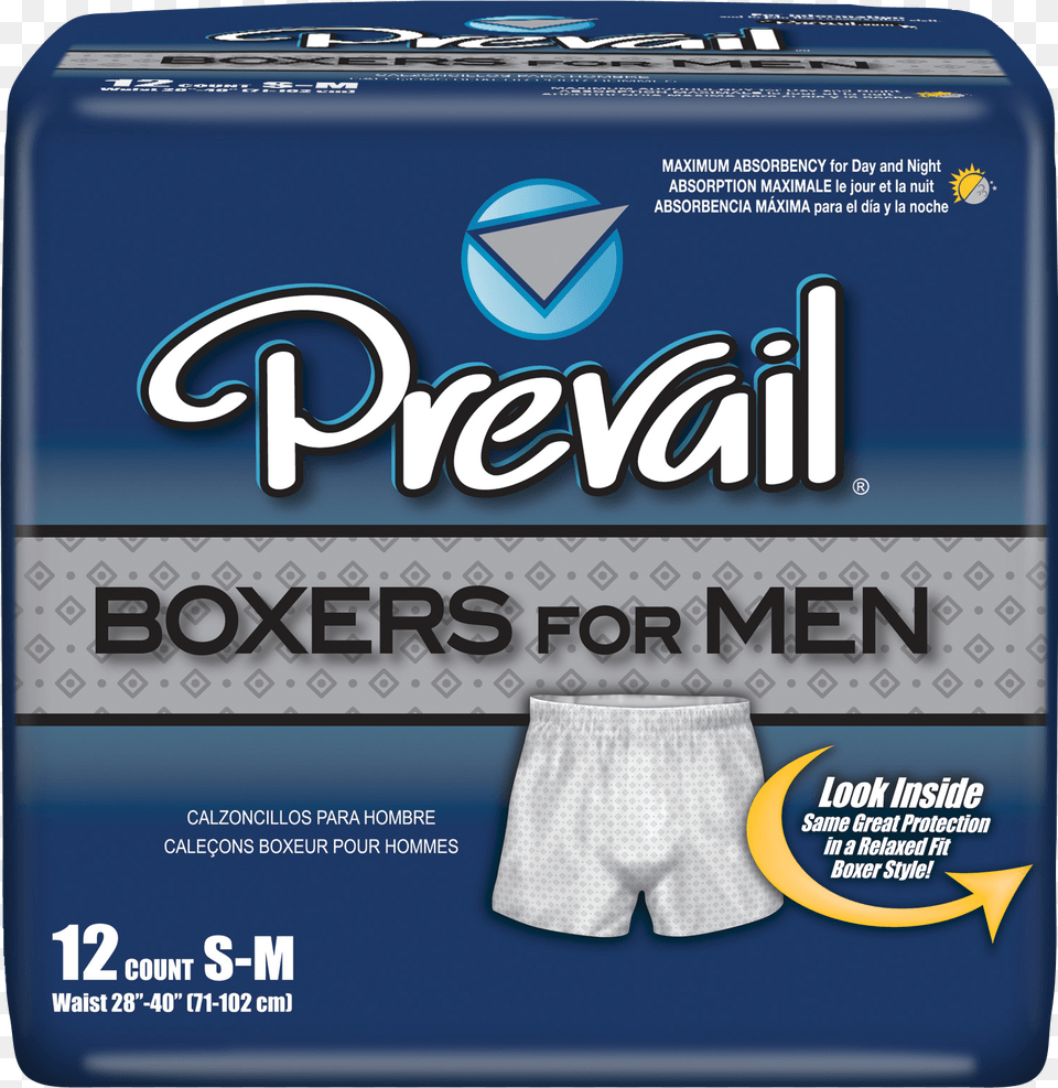 Prevail Boxers For Men First Quality Absorbent Underwear Prevail Pull On Medium Png Image